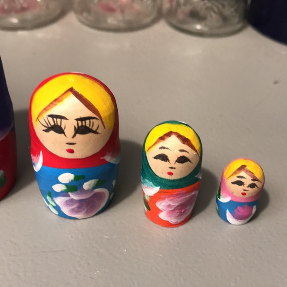 Russian Nesting Dolls Matryoshka (7 piece set) wooden hand painted - Picture 7 of 16
